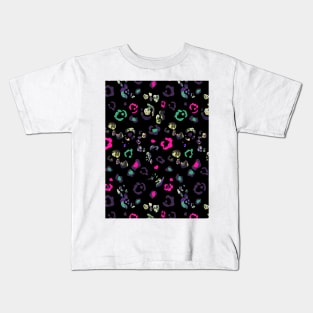 animalier modern	black magenta Kids T-Shirt